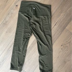 Green Lululemon align 25” leggings